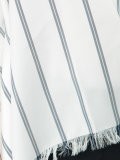 frayed striped tunic