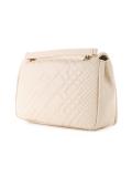 embossed medium shoulder bag
