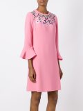 embroidered neck dress