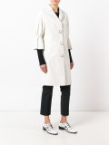 gathered sleeve coat