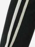 stripe detailing cropped jeans