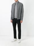 pleated detailing tapered trousers