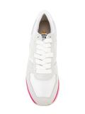 lace-up panelled sneakers