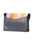 striped clutch 