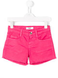 frayed hem denim shorts