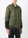 velvet ribbon bomber jacket