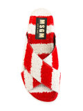 wrap front sandals