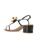 flower embellished sandals