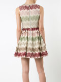 zigzag lace mini-dress 