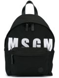 logo print backpack