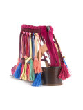 multi-tassel sandals