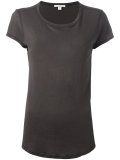 curved hem T-shirt