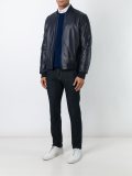 leather bomber jacket
