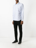 thin stripe button-up shirt