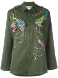 peacock embroidered jacket