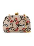 embroidered clutch bag