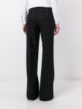 plaid straight tailored trousers
