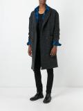 double-breasted mid coat