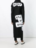 multi-print long coat