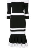 off-shoulders fitted dress