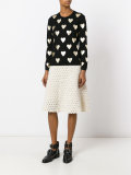 metallic hearts jumper