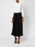 pleated midi skirt