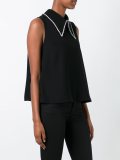 embellished collar top