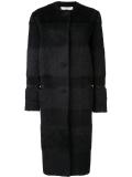 collarless coat