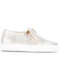 snakeskin print sneakers