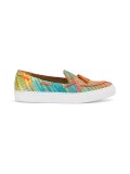stitched stripe loafer sneakers