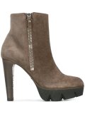 zipped ankle boots 