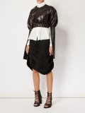 slit sleeve cropped blouse