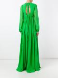 V neck gown