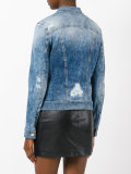 distressed denim jacket