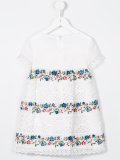 floral embroidery lace dress