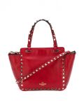 'Rockstud'梯形手提包