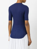 slim-fit knitted T-shirt