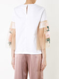 contrast sleeve blouse 