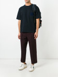 tailored straight trousers