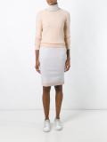 hem stripe knit skirt