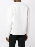 embossed logo sweatshirt