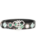 logo plaque belt