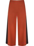 high waist panel cropped trousers