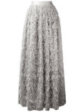 frayed maxi skirt