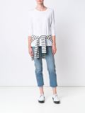 distressed cropped jeans