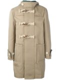 frayed edge duffle coat