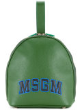 logo print backpack