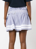 striped belted skirt