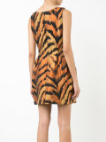 tiger print fitted dress 