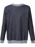 denim effect sweatshirt